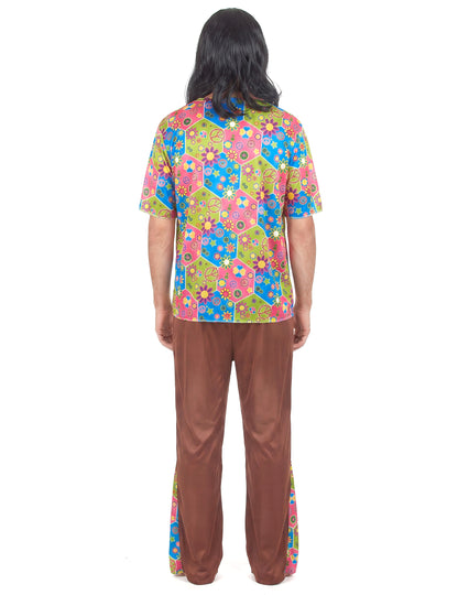 Hippie kostým pre mužov s rozšírenými nohavicami