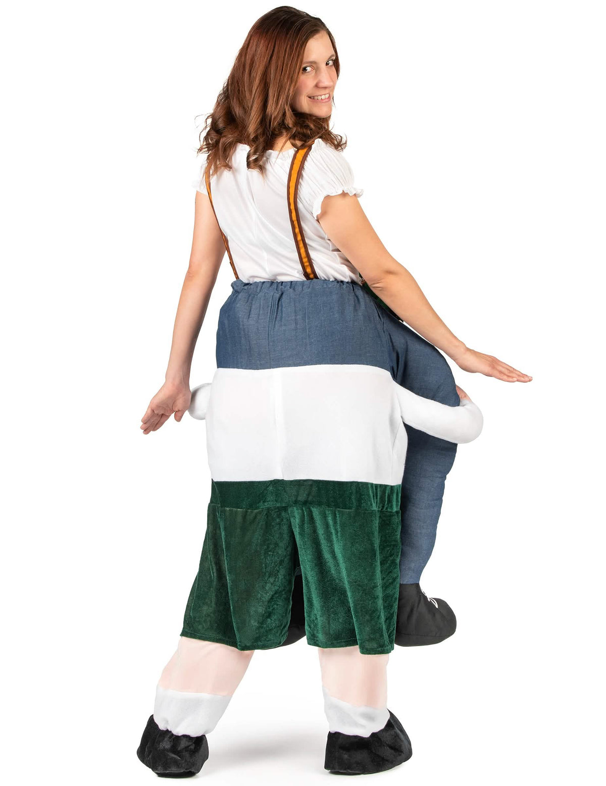 Pohľad zozadu na kostým na chrbte bavorské pre dospelý