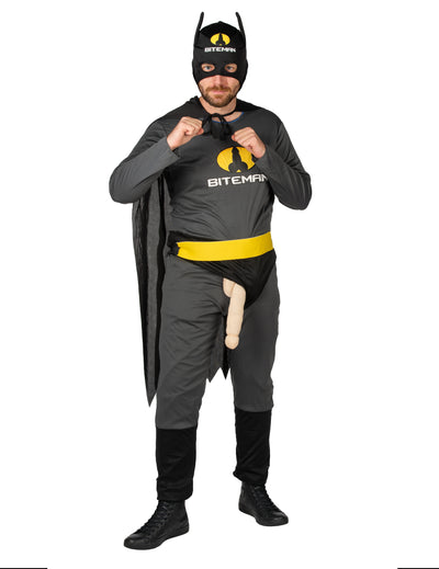 Čierny biteman vtipný kostým