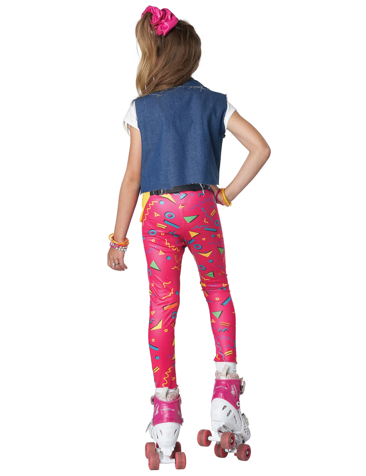 Vue de dos du déguisement I Love the 90's luxe pour enfant