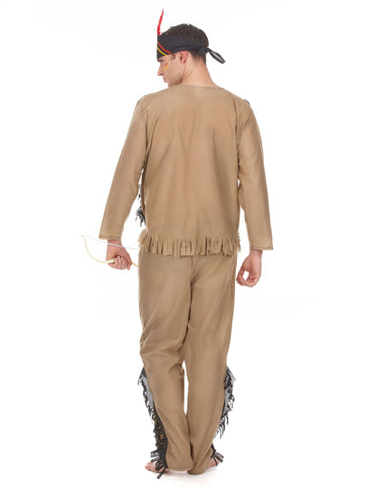 Pánsky indický kostým so zamatovým efektom