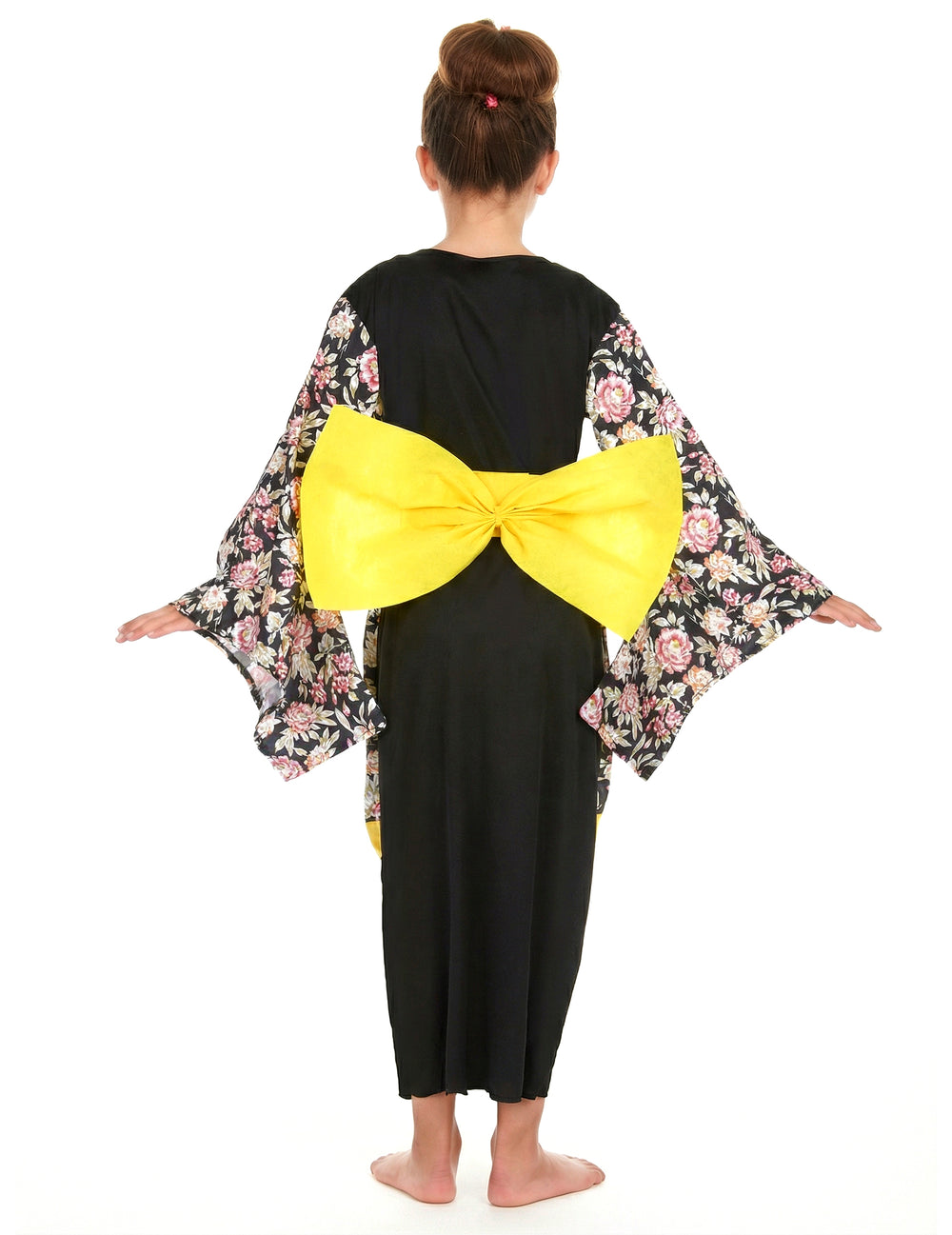 Vue de dos du déguisement Japonaise pour fille