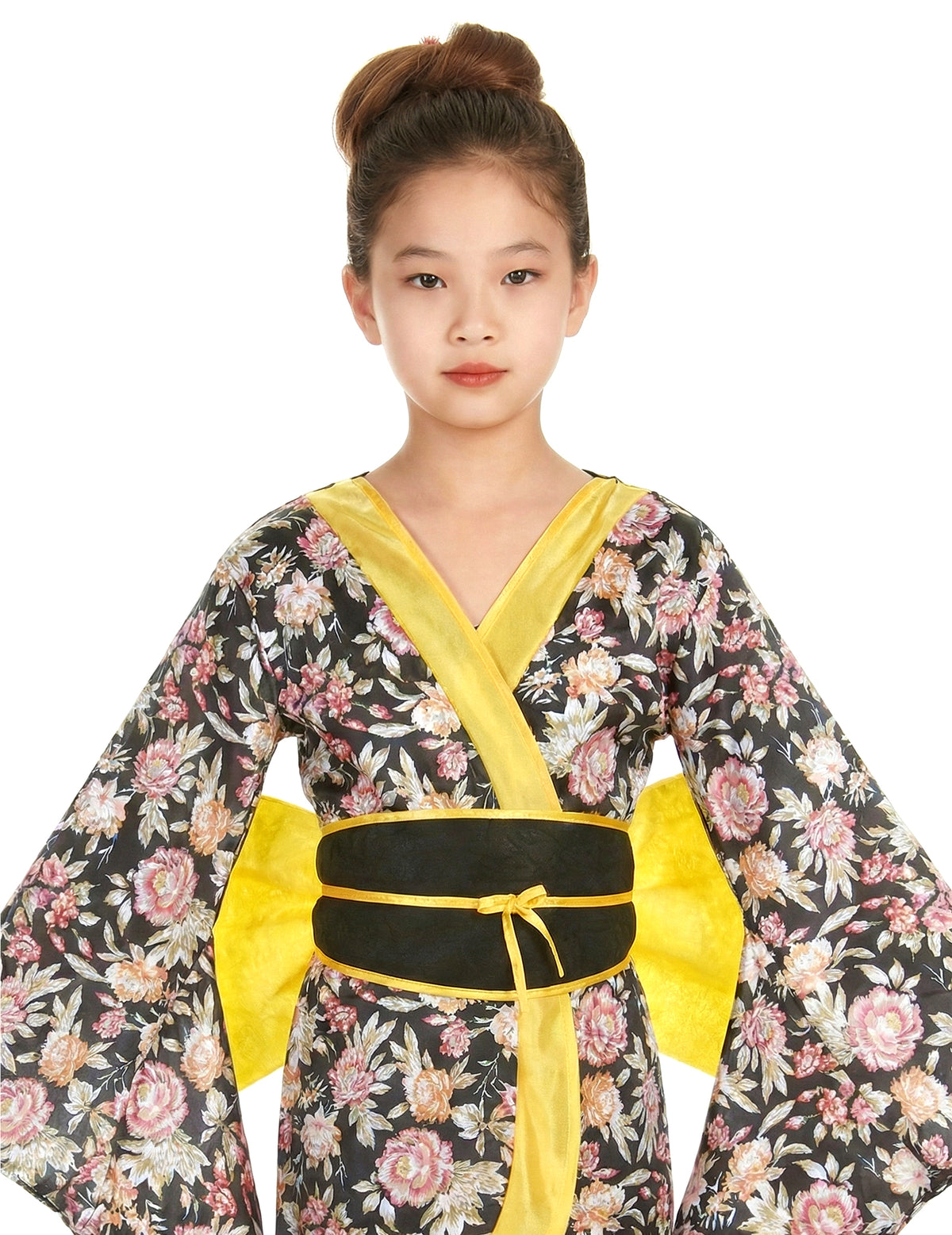 Vue rapprochée du haut du déguisement Japonaise pour fille