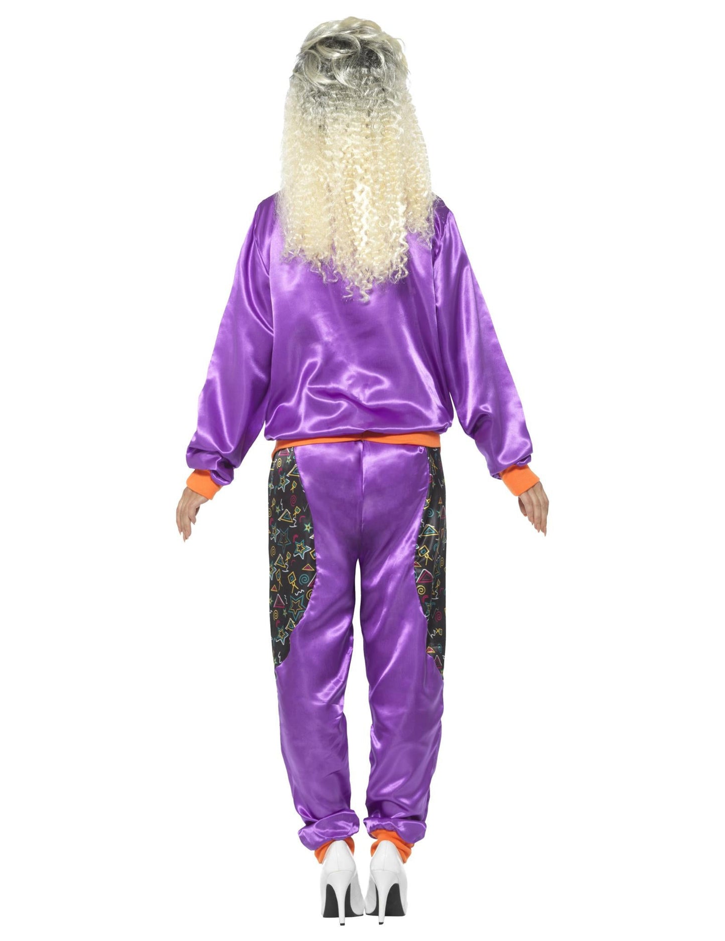Retro fialové dámske joggingové maskovanie