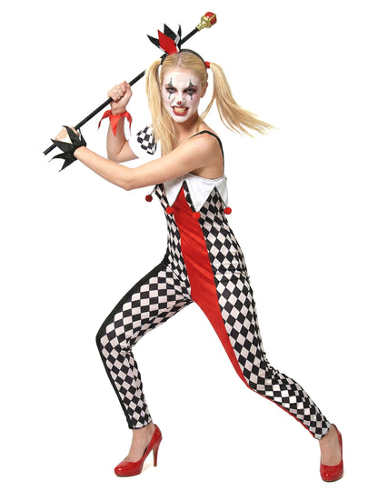 Vue de profil du déguisement joker