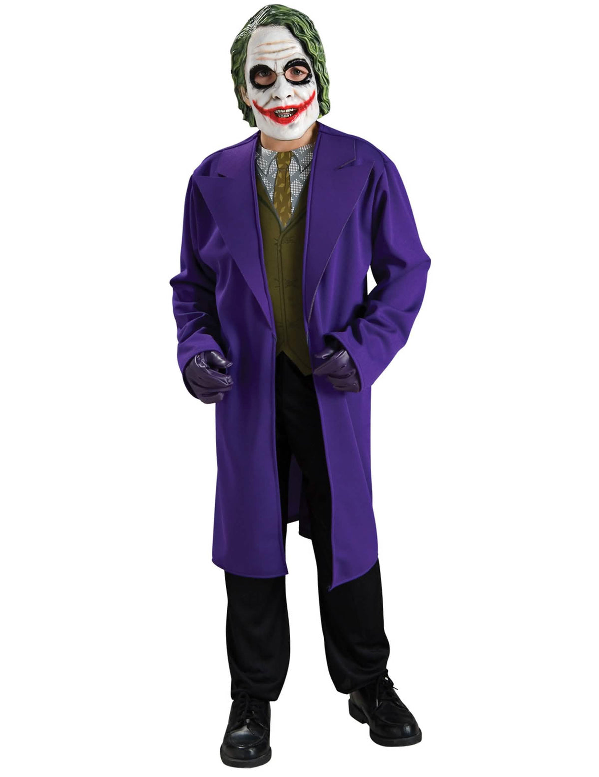 Kostým Joker™ pre chlapec fialová s maskou a rukavice