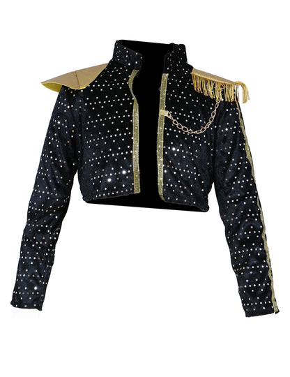 Detský iridiscentný kostým Kpop hviezda pre dievča 