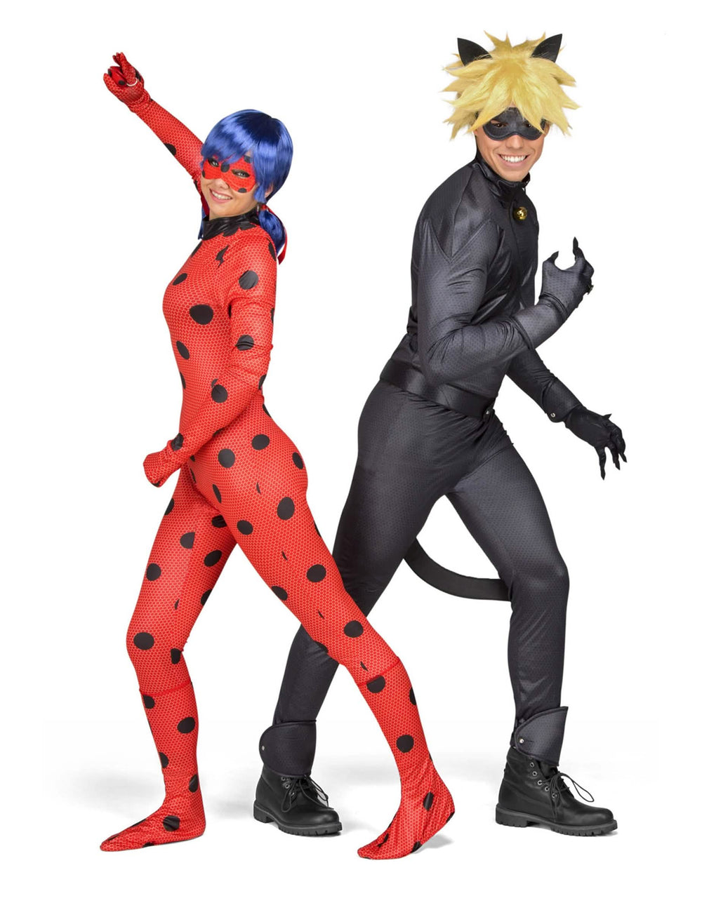 Prehľad s postavou mačky čierna z kompletného kostýmu Ladybug Miraculous