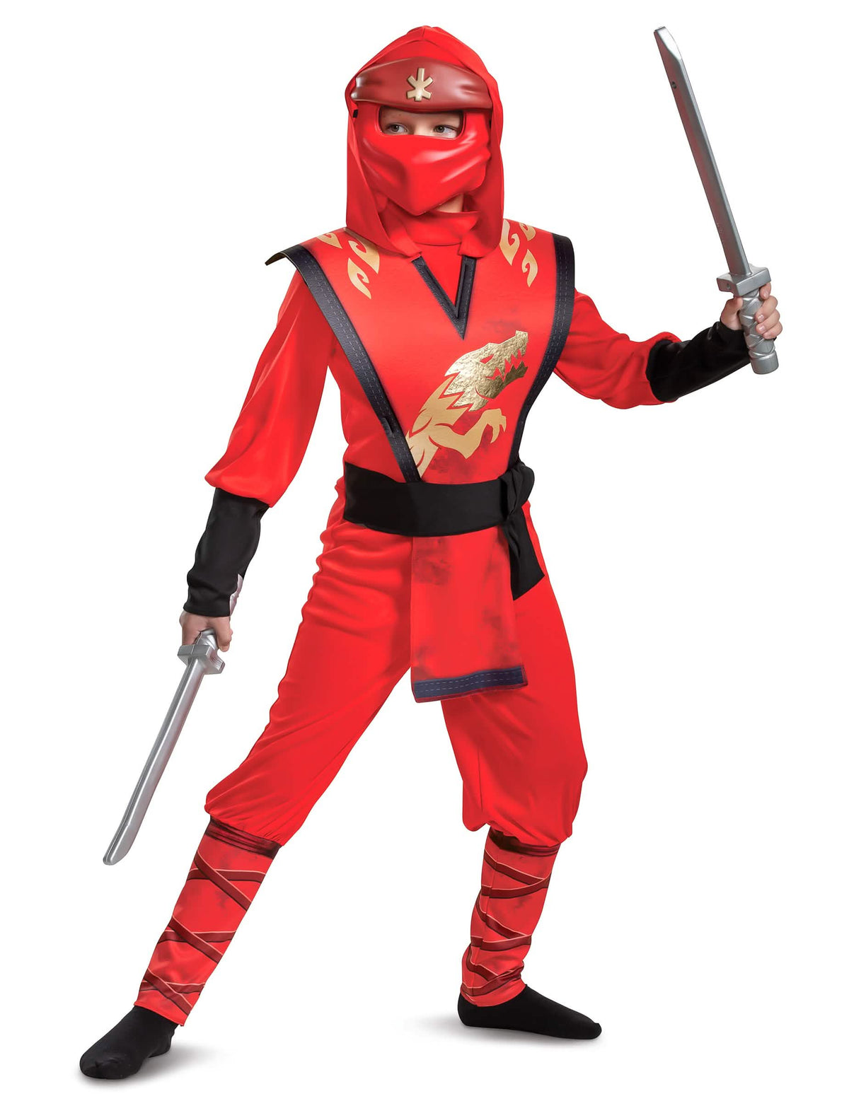 Plastové meče k detskému kostýmu Kai Ninjago LEGO