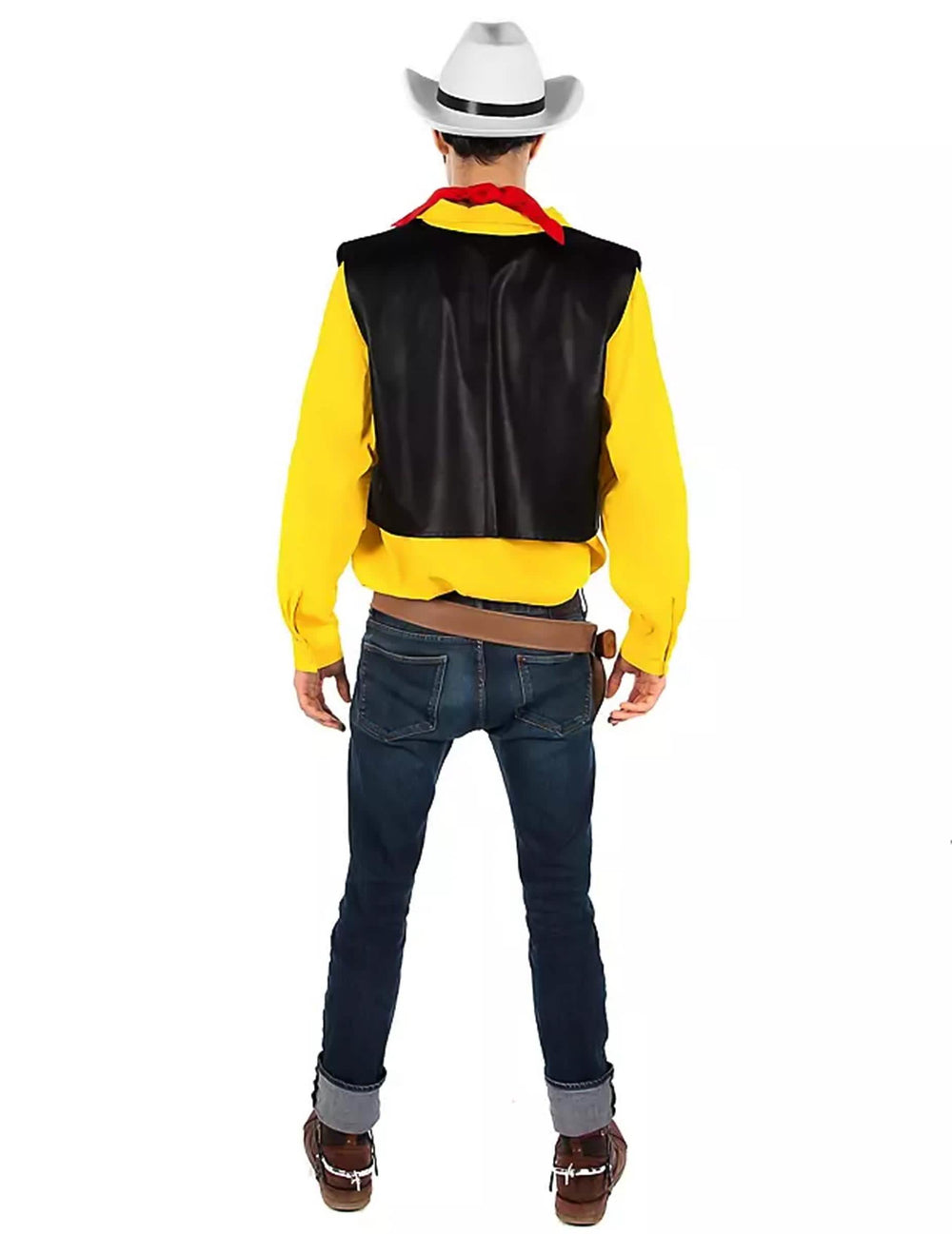 Vue de dos du déguisement Lucky Luke™ pour homme