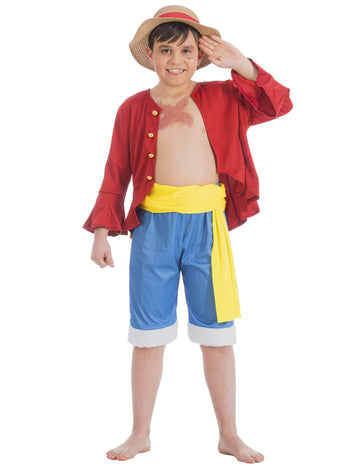 Luffy One -Piece Child Costume