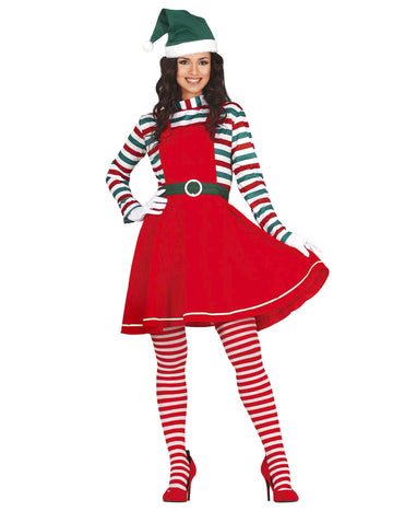 Kostým vianočného škriatka pre ženy 
