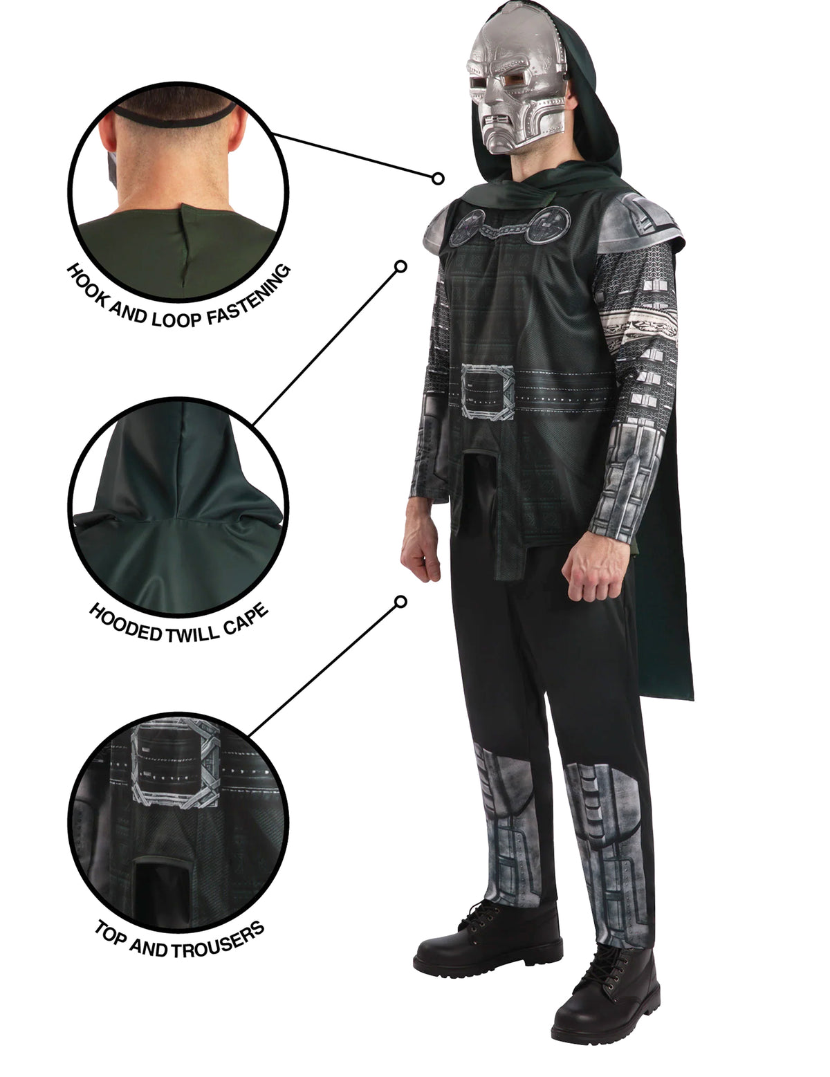 Luxusný kostým Doctor Doom Avengers Doomsday™ pre dospelých