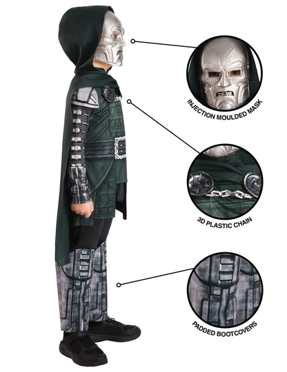 Luxusný kostým Doctor Doom Avengers Doomsday™ pre deti