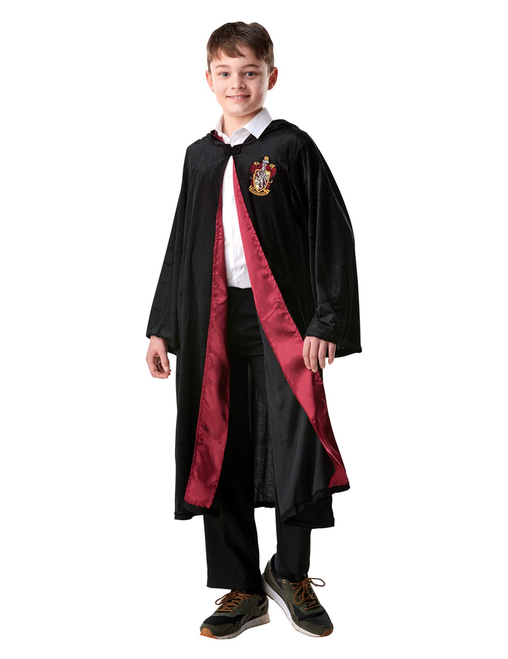 Čelný pohľad bez doplnkov na luxusný kostým šaty Harry Potter pre dieťa