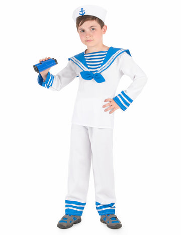 Modré a bieleho chlapca morské maskovanie