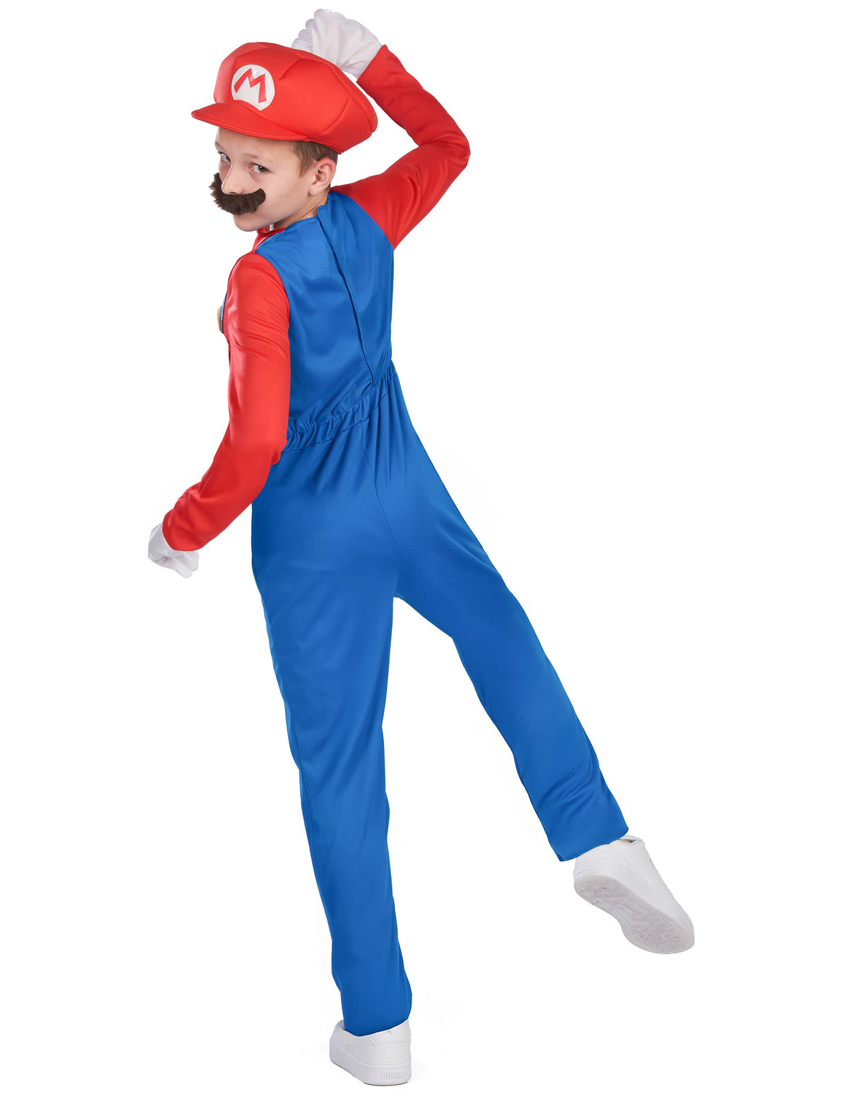 Vue de dos du déguisement combinaison Mario