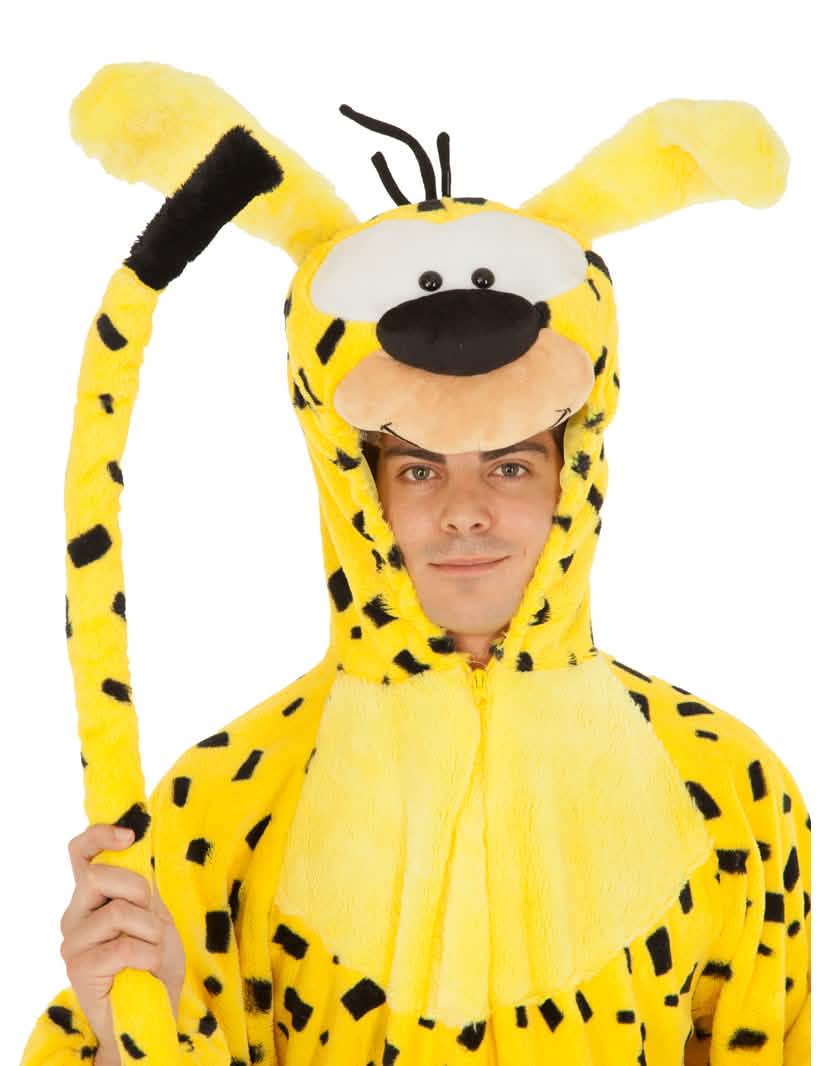 Detail na kapucňu kostýmu Marsupilami™ pre dospelého