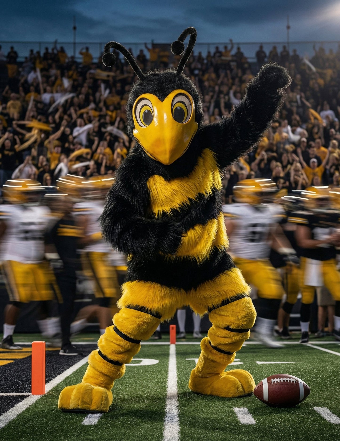 Kostým maskota pre dospelú včelu