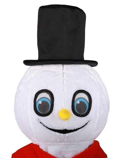 Luxusný kostým maskota snehuliaka pre dospelých