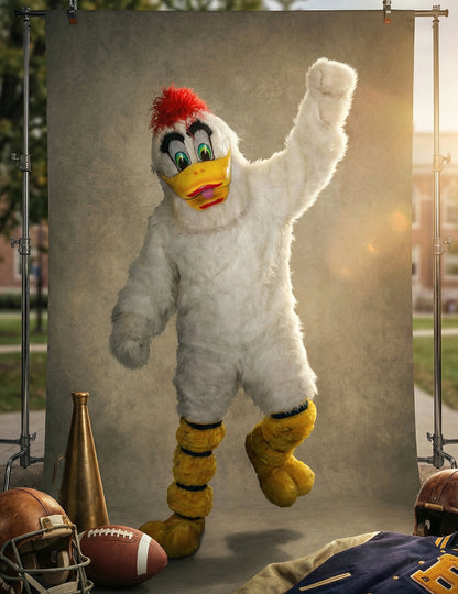 Kostým maskota bielej kačky pre dospelých