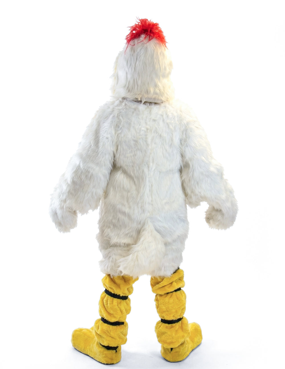Vue de dos du déguisement mascotte de canard pour adulte