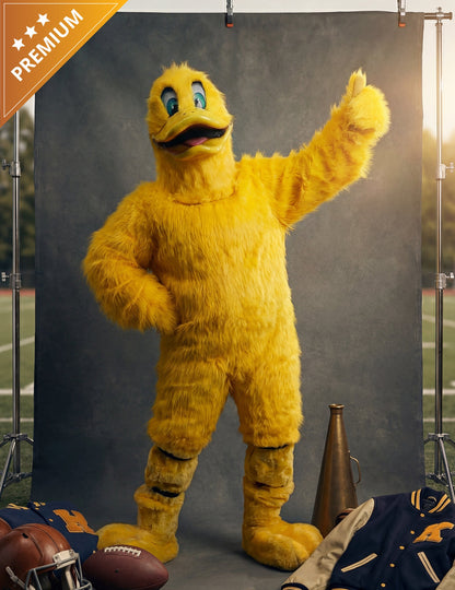 Kostým maskota žltej kačky pre dospelých