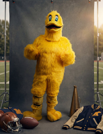 Kostým maskota žltej kačky pre dospelých