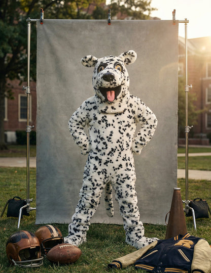 Kostým maskota dospelého dalmatínskeho psa