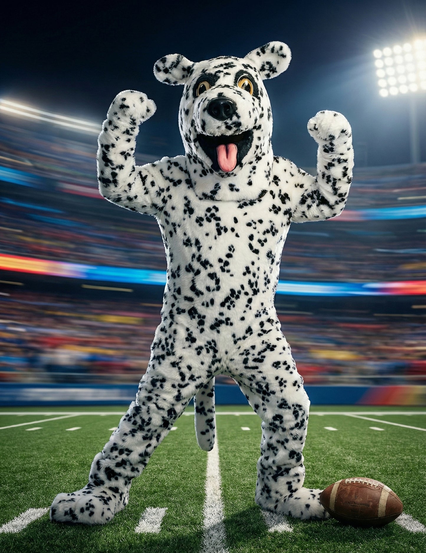 Kostým maskota dospelého dalmatínskeho psa