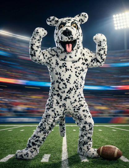 Kostým maskota dospelého dalmatínskeho psa