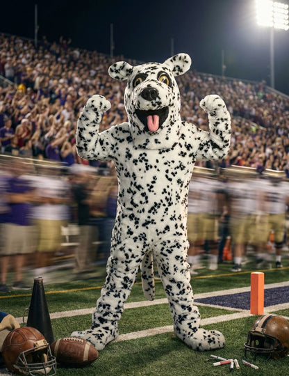 Kostým maskota dospelého dalmatínskeho psa
