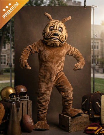 Kostým maskota hnedého psa pre dospelých