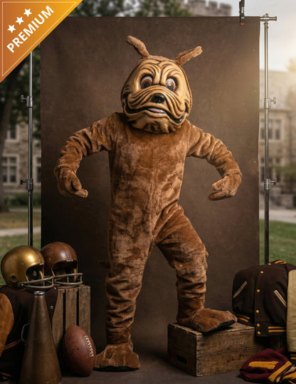 Kostým maskota hnedého psa pre dospelých