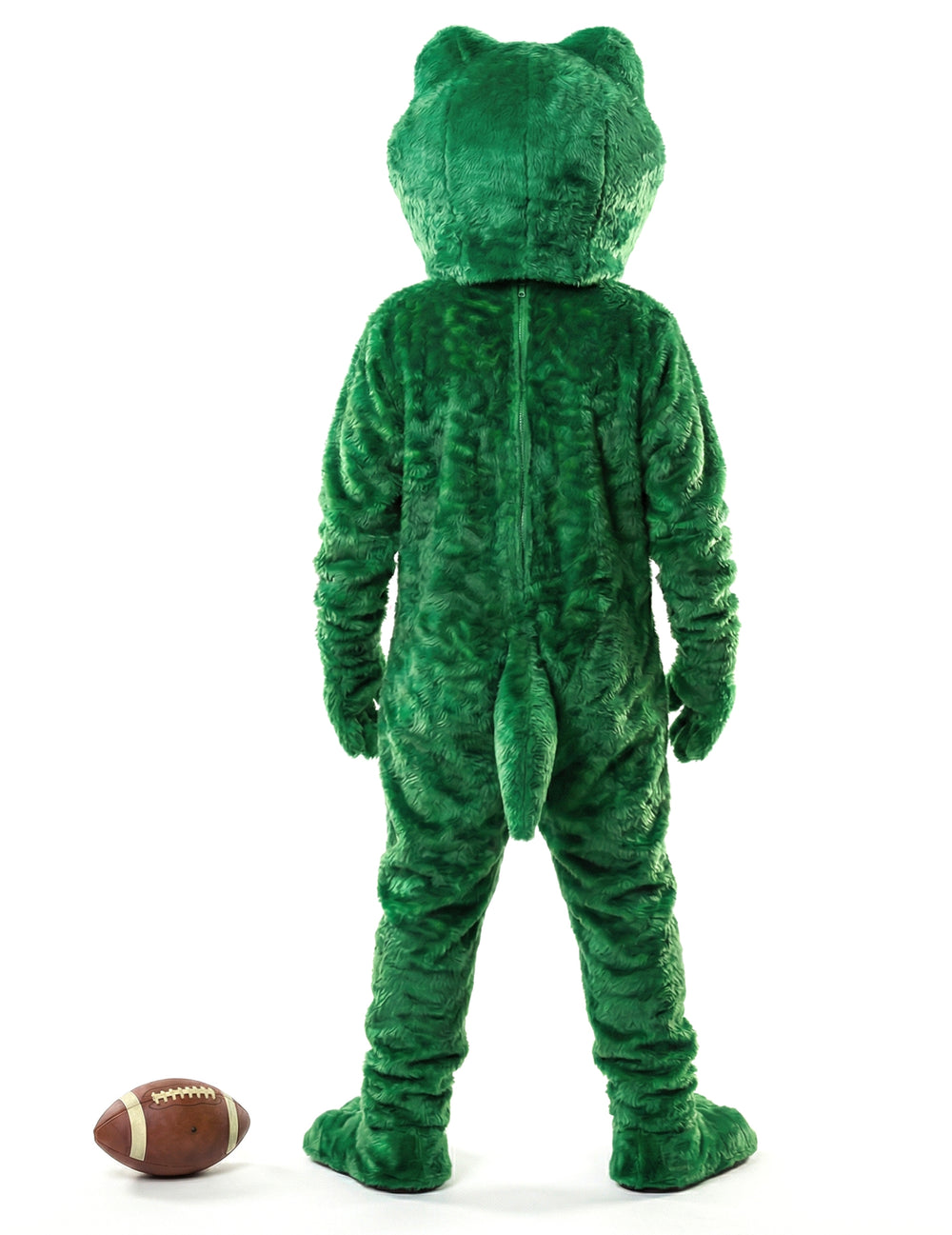 Déguisement mascotte grenouille pour adulte vert vue de dos
