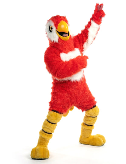 Kostým maskota červeného papagája pre dospelých