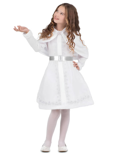 Biely kostým Santa Clausa pre dievčatá
