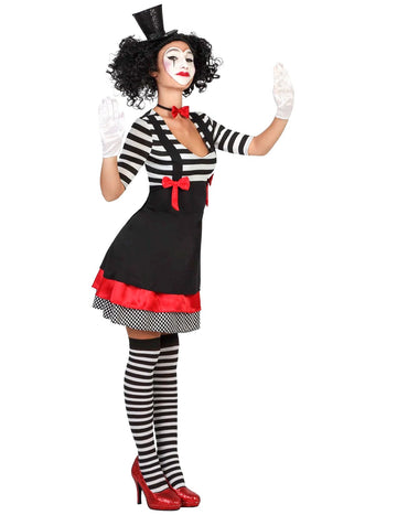 Mime šaty čierne a červené dámske šaty