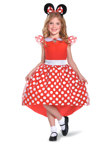 Minnie Mouse Red Classic Girl kostým