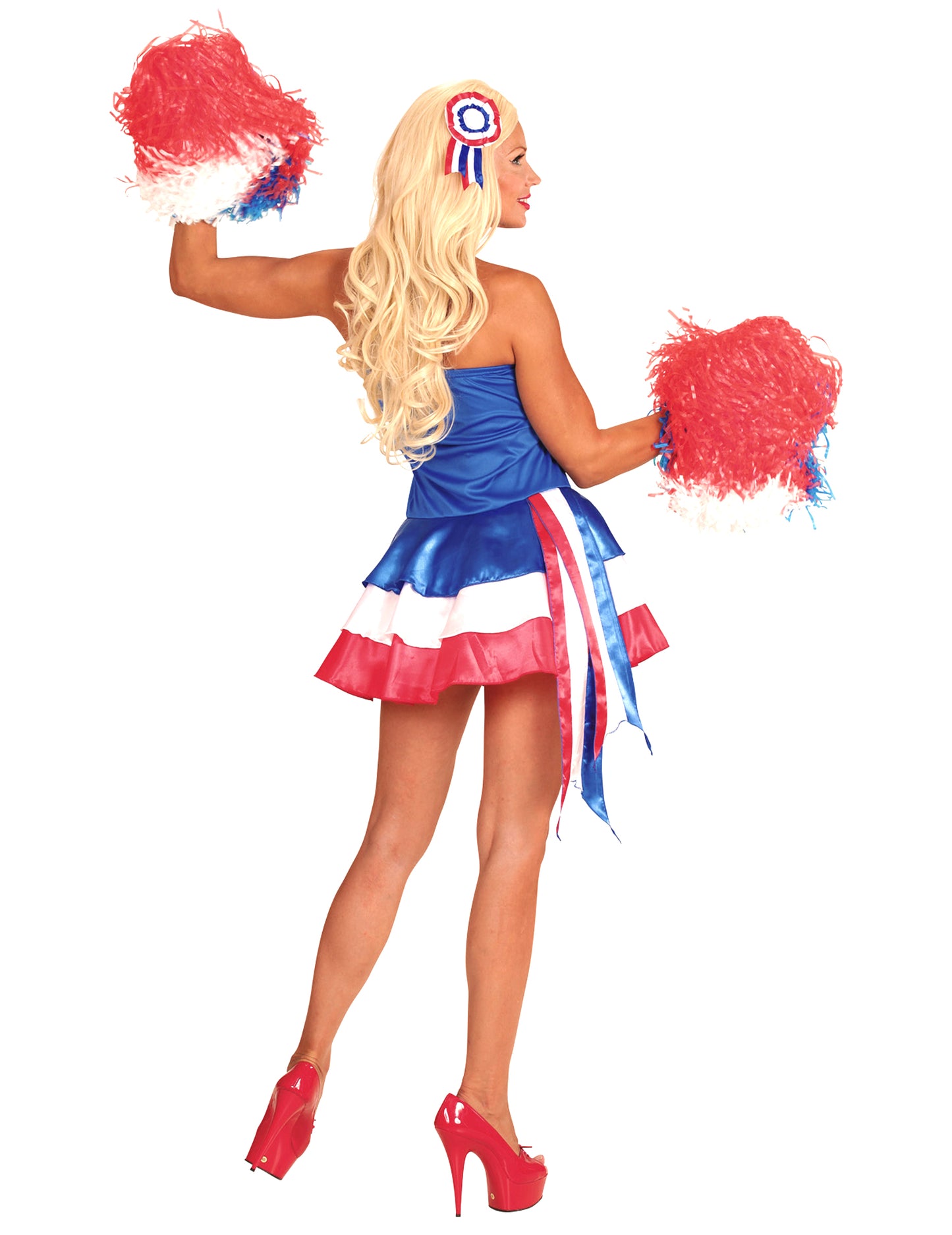 Kostým fanúšičky Francúzska v trikolóre pre ženy 