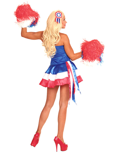 Kostým fanúšičky Francúzska v trikolóre pre ženy 