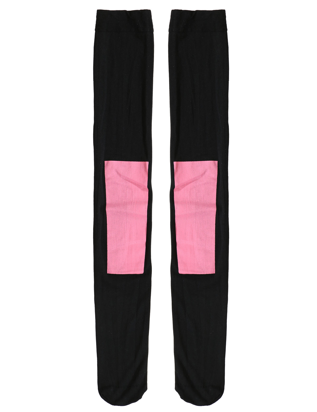 Chaussettes hautes noires et roses du déguisement miss Kpop