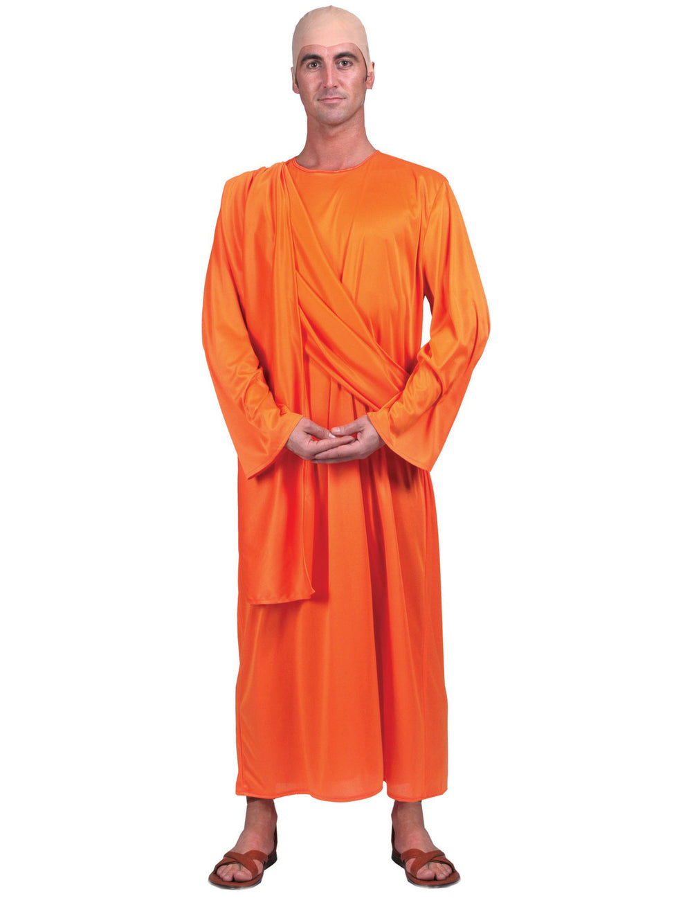 Déguisement de moine bouddhiste pour adulte orange