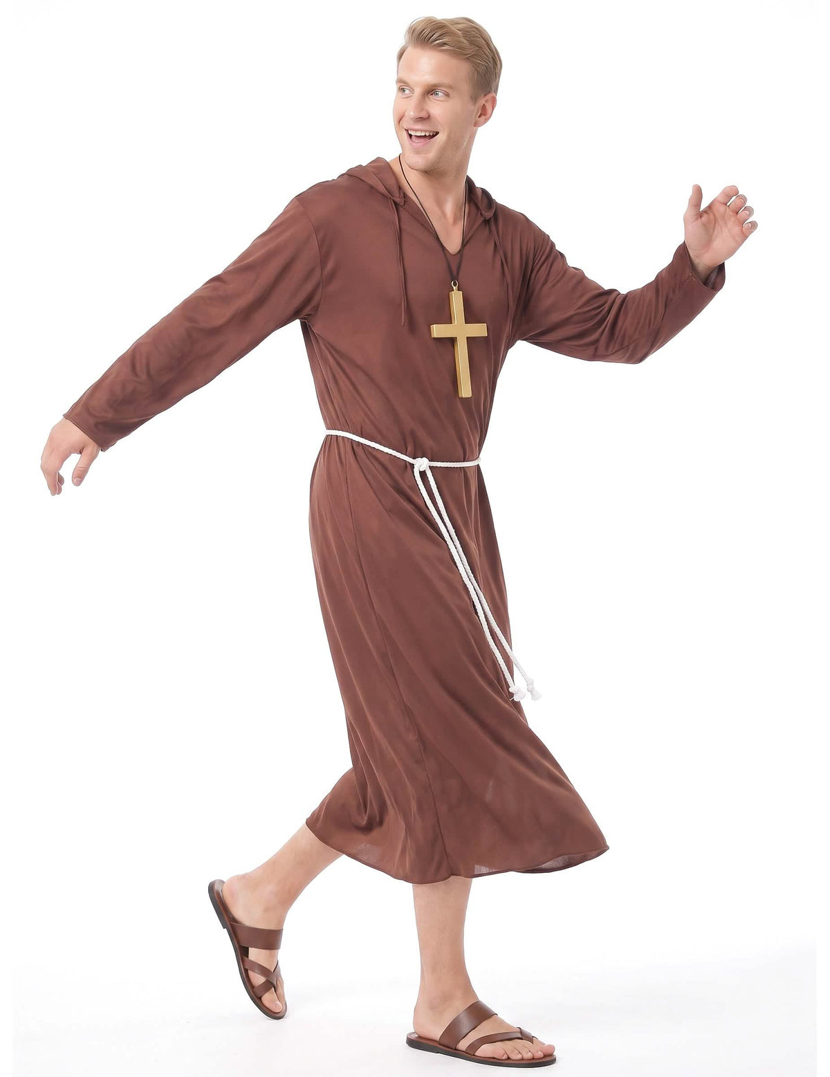 Clear Man Monk Costume Man