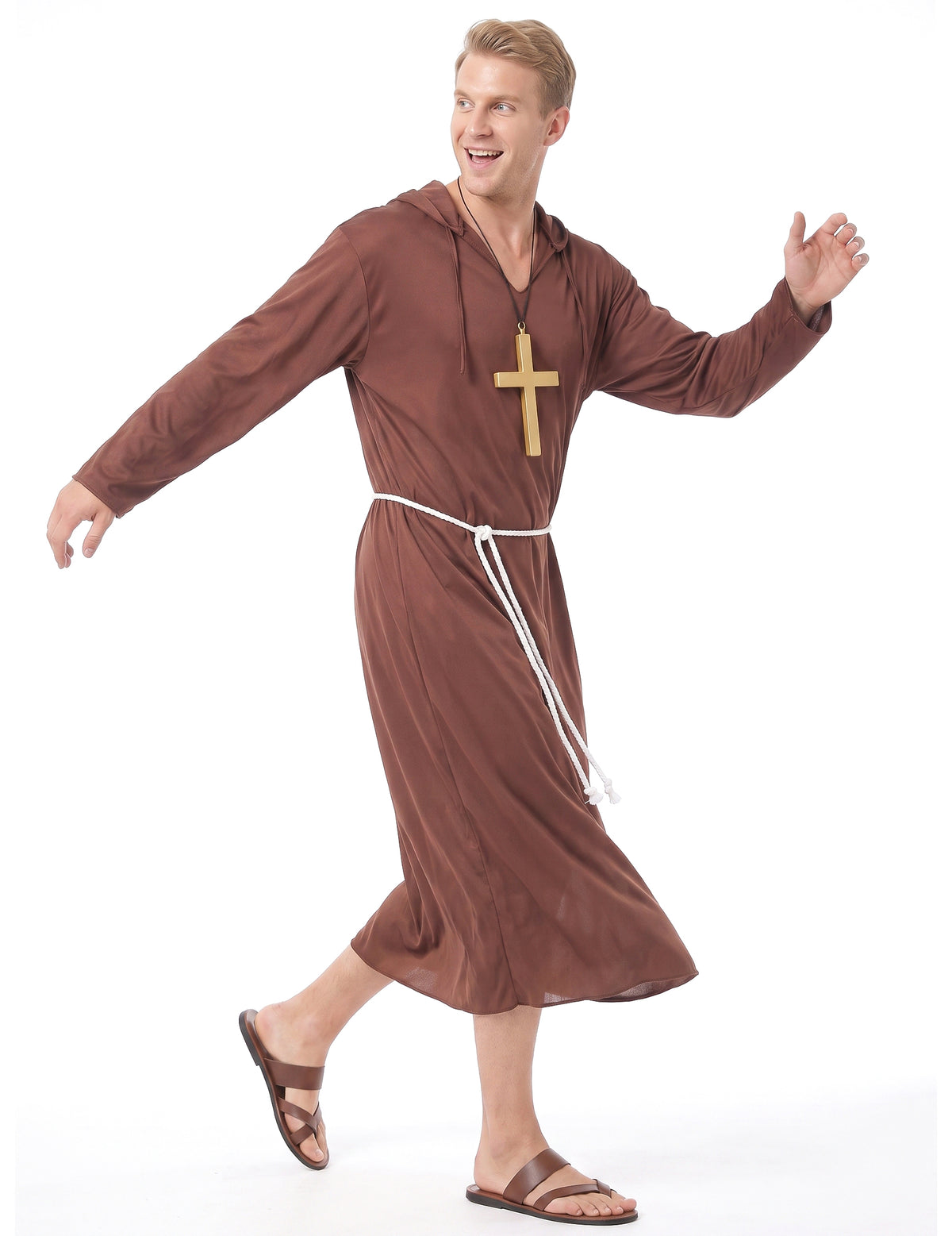 Clear Man Monk Costume Man