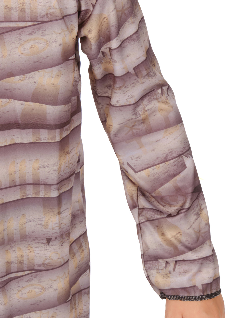 Détail de la manche du déguisement de momie Egyptienne