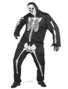 Déguisement de squelette pour homme noir et blanc pour Halloween