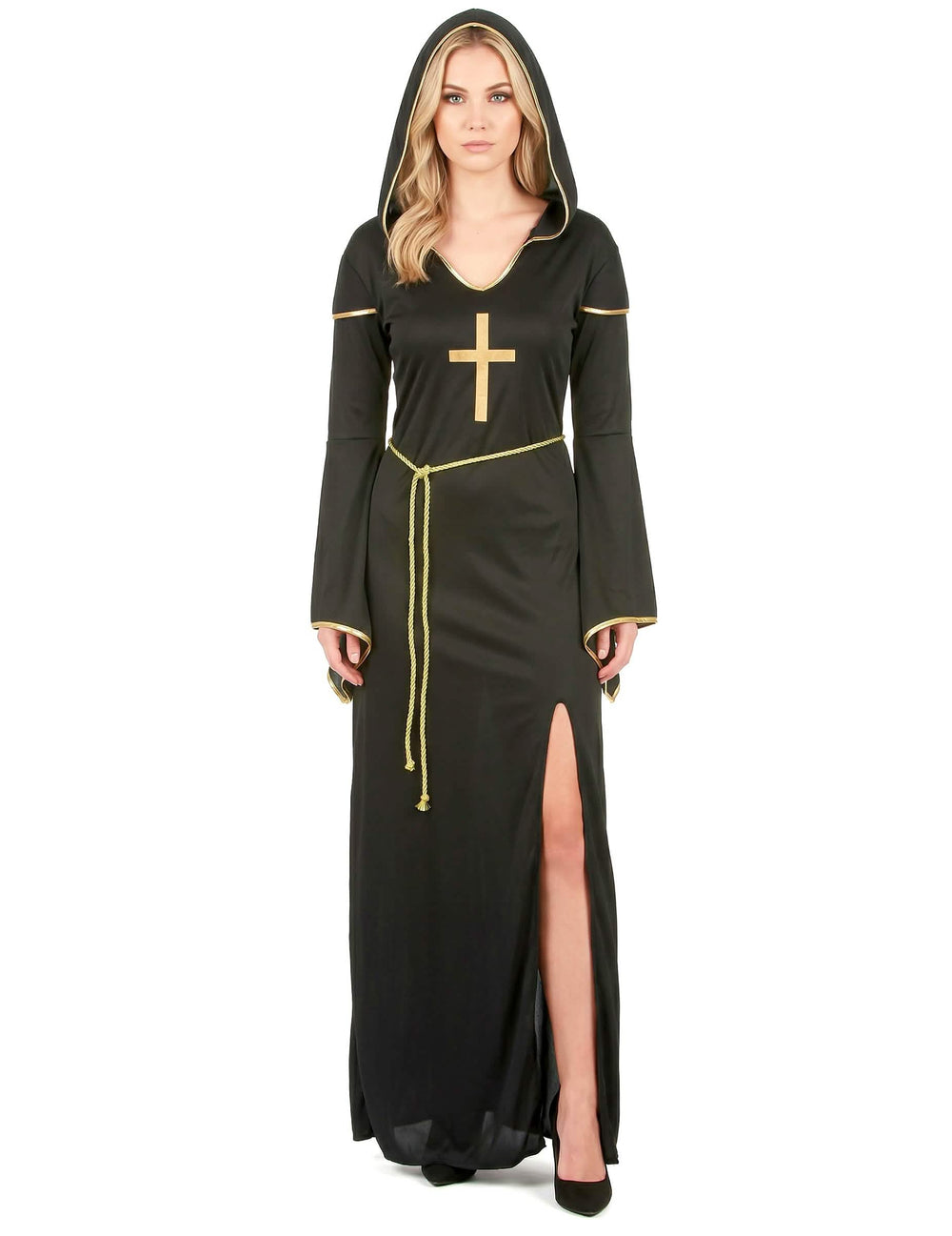 Prehľad dámskeho rozstrihnutého kostýmu mníšky
