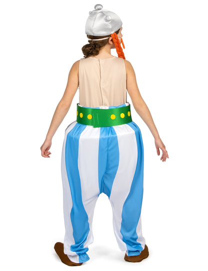 Vue de dos du déguisement luxe Obélix pour enfant