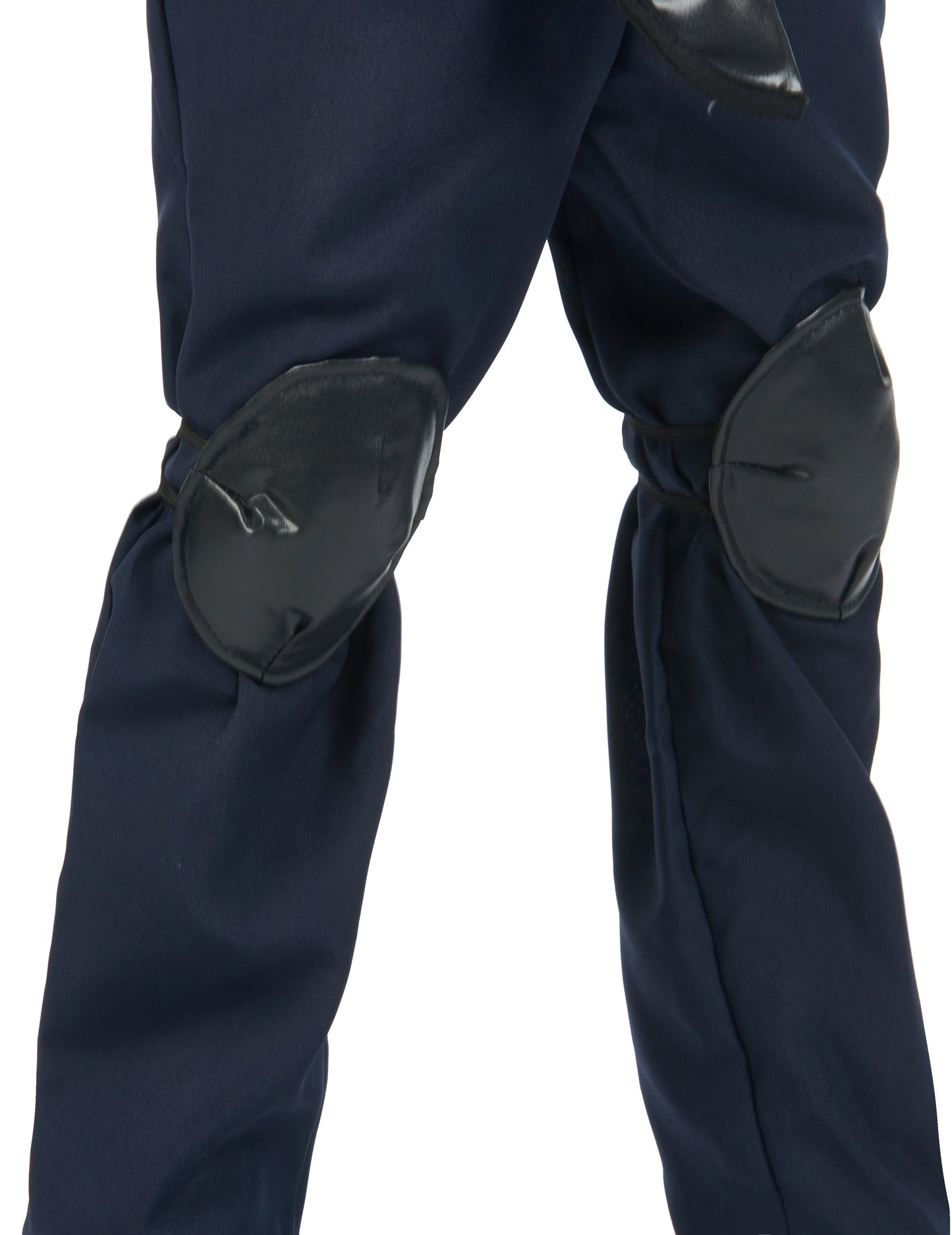 Détail des genouillères du déguisement officier du SWAT pour enfant